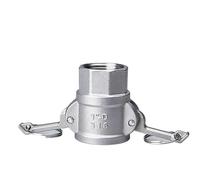1/2" 3/4" 1“ 304 Stainless Steel Garden Sprinkler camlock Fitting Adapter Barb Camlock Quick Disconnect For Hose Pumps Fittings MQXFCZUX(D,1-1/2")