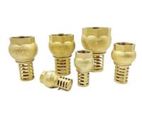 1/2" 3/4" 1" Brass Bottom Valve BSP Female Thread Foot Valve BSP Female Thread For Water Oil Pump DN15 DN20 DN25 Strainer Filter(1")