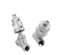 1/2" 3/4" 1" BSPT Female Normally Closed Y Type 304 Stainless Steel Pneumatic Air Angle Seat Valve DN15 Steam Gas Oil Water(3/4",STAINLESS_NORMALLY)