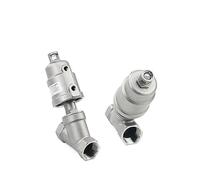 1/2 "3/4" 1 "BSPT Femmina Normalmente Chiusa Tipo Y Valvola pneumatica a sede ad angolo in acciaio inossidabile 304 DN15 Vapore Gas Olio Acqua(PLASTIC HEAD-DOUBLE ACTING,0.75 Inch)