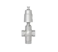 1/2 3/4 1 Inch BSPT Femmina 304 Acciaio Inox 3 Modi Pneumatica Valvola Sedile Angolo con Testa Inossidabile 1 Pz (1", TRI-CLAMP)