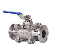 1/2 3/4 1 pollice SS304 valvola a sfera in acciaio inox, 3 pezzi, 1,5", 50,5 mm, 1 pezzo (DN20)