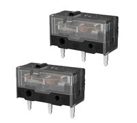 1/2/3/4/10Pcs 8.0 Mouse Switch Button Gold Contactor 80/90/100 Million Click Life 3 Pin Black Dot(2Pcs-80 million)