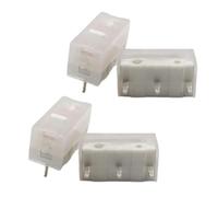 1/2/3/4/10Pcs 8.0 Mouse Switch Button Gold Contactor 80/90/100 Million Click Life 3 Pin Black Dot(4Pcs-100 million)