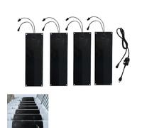 1/2/3/4/5 Pcs Tappetini Riscaldati Scioglineve,Antiscivolo Gomma Tappetini | Velocità di scioglimento di 2cm/ora, tappeti per camminamenti e percorsi, soluzione invernale per sciogliere neve e ghiaccio