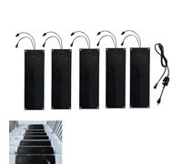 1/2/3/4/5 Pcs Tappetini Riscaldati Scioglineve,Antiscivolo Gomma Tappetini | Velocità di scioglimento di 2cm/ora, tappeti per camminamenti e percorsi, soluzione invernale per sciogliere neve e ghiaccio