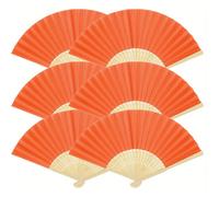 1/2/3/4/6/8 pezzi Ventagli pieghevoli in bambù, perfetti per l'uso a mano. Questi ventagli artigianali, ispirati ai design giapponesi e cinesi, sono ideali per matrimoni, eventi nuziali, raduni in chi