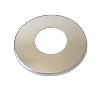 1/2 3/4 Chrome in acciaio inox valvola/rubinetto coperchio collare (1/2" (foro 21mm)