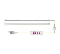 1/2/3/4 LED Coltiva Le Strisce di Luce for Piante da Interno USB a Spettro Completo Phyto Lampada Dimmerabile Timer Piantine Vegs Fiore Che Cresce Lampada(50CM(One Tows Two))
