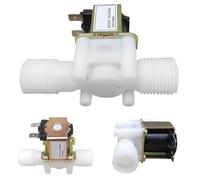 1/2" 3/4" Male Thread Solenoid Valve AC 220V DC 12V 24V Water Control Valve Controller Switch Normally Closed Normally Open(3/4",12V_NORMALLY OPEN)