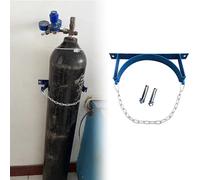 1 2 3 4 Porta del Serbatoio di Ossigeno Montato a Parete da 5 Pezzi, Staffa del Cilindro a Gas con Viti per Bottiglie di propano idrogeno di azoto da 9-4/5 "di Diametro, per i Centri di