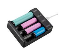 1/2/3/4 Slot di ricarica della batteria con display a LED per 18650 Custodia di ricarica rapida USB C Alimentazione 3.7V/4.2V