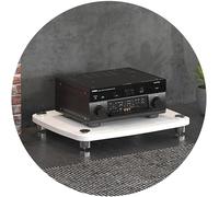 1/2/3/4 strati HIFI Audio Cabinet HIFI Stand giradischi MDF Stand Audio Rack con piedini ammortizzanti amplificatore di potenza mensola armadio attrezzature (dimensioni: 60 x 48 x 10 cm (1 livello