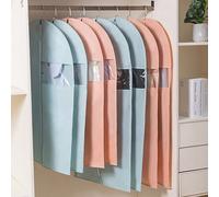 1/2/3/5/10 pezzi di nuovo copriabiti in tessuto non tessuto tridimensionale, copriabiti spessi, copriabiti lavabili per indumenti Stile casuale S,Blu senza cerniera-S,Blu senza cerniera-M,Blu senza ce