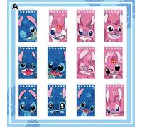 1/2/3/5/6/12 pezzi Taccuino tascabile con tema del cartone animato Disney Stitch, adatto per ufficio, blocco note, diario, memo, libro di scrittura, regalo a tema Stitch per feste, regalo per il ritor
