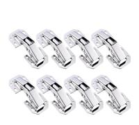 1/2/3/5/6/8/10/20/30/40 pezzi cerniere for armadi in acciaio 90 gradi senza foro di perforazione cerniera idraulica tampone armadio da cucina strumenti for mobili(8Pc)