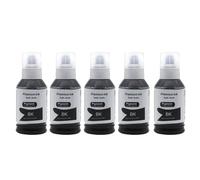 1 2 3 5 bottiglia da 140 ml T015 015 Inchiostro di pigmento funziona con una stampante a getto d'inchiostro bianca nera A4 come M1058 compatibile per le stampanti della serie M1058(015 Ink 5 Bottle)