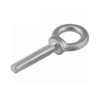 1/2/3/5 pezzi M6 M8 M10 M12 M14 M16 M18 M20 Bullone con occhiello di sollevamento in acciaio al carbonio zincato bianco Bullone con gancio ad anello tondo Vite(M16x50mm-1pcs)