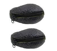 1/2/3/5 pezzi Portamonete Avocado, divertente portafoglio realistico di avocado, regalo per gli amanti dell'avocado, portafogli da polso, accessori decorativi con cerniera per risparmiare denaro, 2