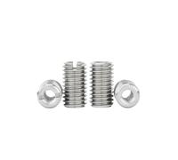 1/2/3/5pvs M4 M5 M6 304 A2 Acciaio inossidabile Inserto filettato Manicotti Adattatore interno esterno Vite(Length 12mm,M5xM10-3pcs)