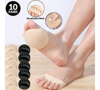 1/2/3/7/10 Paia di cuscinetti per l avampiede da donna, adatti per tacchi alti, traspiranti e confortevoli, semisole, cura dei piedi, cuscinetti antiscivolo per le dita, versione autunnale 36-39,40-43