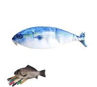 1/2/3 astucci a forma di pesce finto, interessante astuccio per penne a forma di pesce, divertente astuccio portamonete con imbottitura in schiuma spessa, resistente, per scuola e ufficio, regalo per