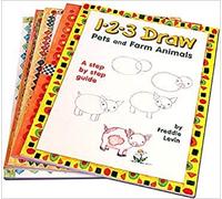 1-2-3 Draw: A Step by Step Guide. Set of Five Books