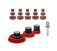 1 2 3 Inch - Hook & Loop Sanding Kit with Backing Pad, Assorted Grits 80-600, Angle Grinder Attachments Featuring 5/8-11 Threads