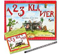 1 2 3 KLAVIER libretto 1- Scuola di pianoforte con CD di Claudia Ehrenpreis /Ulrike Wohl Wender - Lezioni di pianoforte di gruppo - con piano-matita.