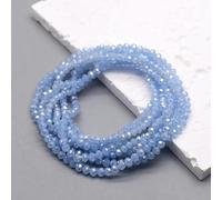 1 2 3 Perline di vetro di C Rondelle color rosso rosa da 4,0 mm Perline di vetro distanziatrici sfaccettate piatte per la creazione di gioielli Fai da te - QC012-2 mm circa 155 pezzi