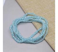 1 2 3 Perline di vetro di C rondelle color rosso rosa da 4,0 mm, perline di vetro distanziatrici sfaccettate piatte per la creazione di gioielli fai da te - B4-2 mm circa 155 pezzi