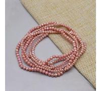 1 2 3 Perline di vetro di C rondelle color rosso rosa da 4,0 mm, perline di vetro distanziatrici sfaccettate piatte per la creazione di gioielli fai da te - B2-2 mm circa 155 pezzi