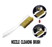 1/2/3 pezzi filo di rame spazzolino ugello per accessori stampante 3D Ender 3 CR10 MK8 E3D estrusore strumento di pulizia manico spazzola in rame