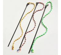 1/2/3 pezzi Giocattoli a bacchetta per gatti multicolore con campanelli, giocattoli di auto-intrattenimento che consumano energia per gatti 1 pezzo arancione,3 pezzi in tre colori,1 pezzo giallo,1 pez