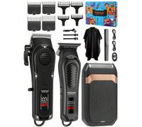 1/2/3 pezzi HIENA Set professionale cordless per capelli e barba da uomo, Rifinitore elettrico ricaricabile per capelli e barba, Regali per uomo, Regali per papà a Natale 1 pz,212+023+607,212+023ABS