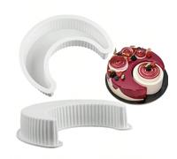 1/2/3 pezzi Stampo per torta alla luna, stampo in silicone per mousse alla luna, stampo per dolci francesi al forno, stampo per cioccolato, stampo per pane e pizza, utensili da forno per la cucina 2 p