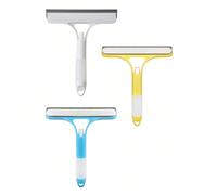 1 / 2 / 3 pezzi Tergi doccia, raschietto adatto per finestre, porte in vetro, 3 in 1 raschietto di pulizia in silicone con spruzzino, testina in spugna, senza striature, raschietto multifunzione picco