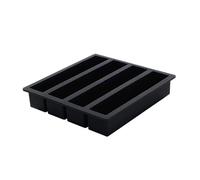 1/2/3 pz Silicone Vassoio del Cubo di Ghiaccio Stampo Rettangolare BPA-Free Riutilizzabile Congelamento Veloce Facile Rilascio for Cocktail Birra Caffè(2pcs)