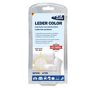 1-2-3 REPAIR Vernice per Pelle Bianca, Colore per Pelle e Cuoio, Kit Riparazione Pelle per Auto e Divano, Cuoio Liquido, Tintura per Pelle Resistente, 57 ml