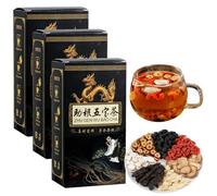1/2/3Boxes Ginseng Five Treasures Kidney Care Tea, KidneyTea Formula Ginseng Five Treasure Tea, Men’s Herbal Teas, Chinese Herbal Kidneys Teas Bag for Men (3)