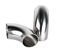 1/2 "-4-1/4" In Acciaio Inox 304 OD Gomito 90 Gradi Saldatura Sanitaria Gomito Raccordi di Collegamento for Tubi lucidatura for Uso Alimentare(25MM)