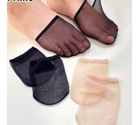 1/2/4/10/20/40 Paia di Calzini Ultra Sottili per la Parte Anteriore del Piede per Donne, Basso Scollo, Adatti per Tacchi Alti & Sandali, Calzini Sottili in Silicone Antiscivolo a Mezza Punta per l'Est