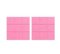 1/2/4 * 4PCS Nove Griglia Feltro Tabellone messaggi Decorazione dell'ufficio Bacheca Notepad Home Photo Display Board della parete per Ufficio(Pink-2PCS)