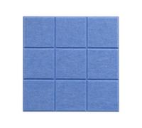 1/2/4 * 4PCS Nove Griglia Feltro Tabellone Messaggi Decorazione Dell'ufficio Bacheca Notepad Home Photo Display Board Della Parete per Foto, Appunti, Immagine(Blue-1PC)