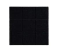 1/2/4 * 4PCS Nove Griglia Feltro Tabellone messaggi Decorazione dell'ufficio Bacheca Notepad Home Photo Display Board della parete per Ufficio(Black-1PC)