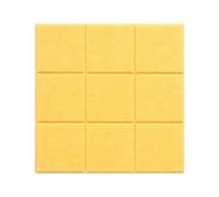 1/2/4 * 4PCS Nove Griglia Feltro Tabellone Messaggi Decorazione Dell'ufficio Bacheca Notepad Home Photo Display Board Della Parete per Foto, Appunti, Immagine(Yellow-1PC)