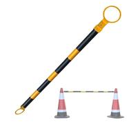 1 2 4 5 6 8 10 12 16 Barre a cono stradale retrattili da 20 pezzi, barriera regolabile for coni stradali, barriera a barra a cono collegamento espandibile(Yellow1 and Black1,1pc)