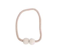 1/2/4/6/8 Pezzi 8-1 Pezzo Fermatende magnetici con Perle Fibbia Accessori Decorativi a Sfera appesi(Beige,1PC)