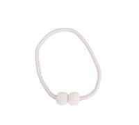1/2/4/6/8 Pezzi 8-1 Pezzo Fermatende magnetici con Perle Fibbia Accessori Decorativi a Sfera appesi(White,2PCS)
