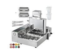 1/2/4/6 file Ciambella Elettrica Waffle Maker Completamente Automatica Crepe Sandwich Friggitrice Macchina Da Cucina Apparecchio di Cottura Commerciale Per principianti del fai da te(5.5L 2000W,6)